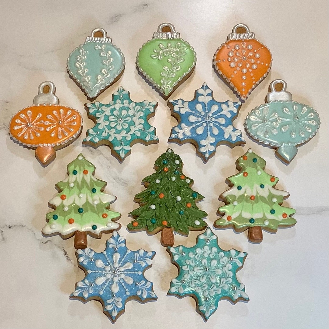 Christmas Sugar Cookies, Holiday Party Favors, Christmas Gift Cookies