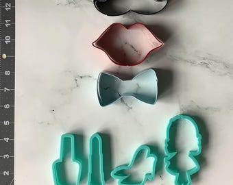 Fashion Cookie Cutters Set 7 pcs., plastic, metal.