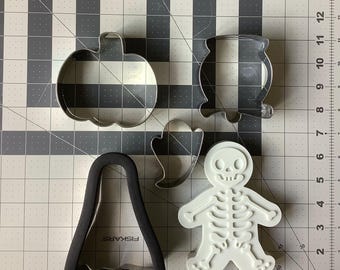 Halloween Cookie Cutters, Set 7 pcs, metal.