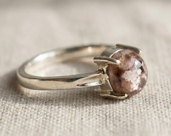 Mexican Matrix Opal Ring, Natural Cantera Opal, Solid 950 Silver, Handmade Artisan Gemstone Jewelry