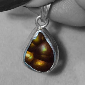Handcrafted Fire Agate Necklace – Genuine Agate Pendant, Spiritual Jewelry, October Birthstone Gift