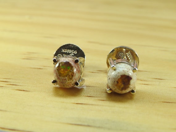 mexican fire opal earrings