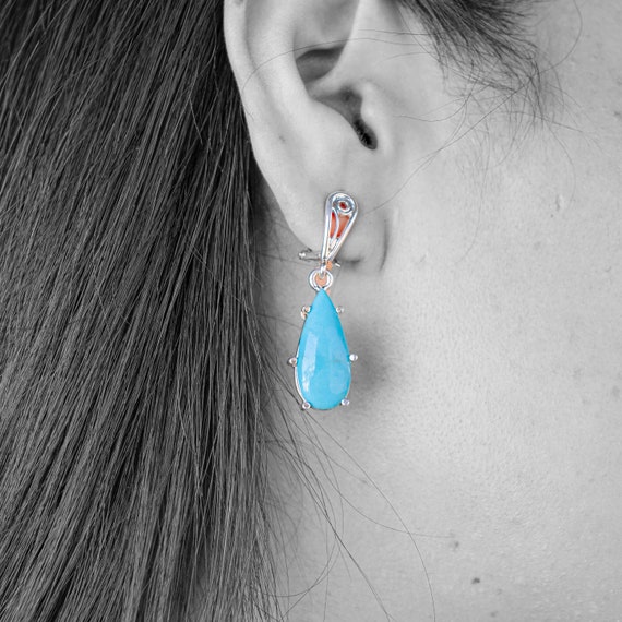 Turquoise Silver Earring (5.5 Gm) at Rs 799.00 | फ़िरोज़ा बालियां, फ़िरोज़ा  कान की बाली, टर्क्वाइज़ इयररिंग - JaipurWala, Jaipur | ID: 2850474083555