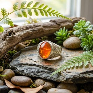 Mexican Opal Silver Ring – Handmade Artisan Statement piece, Grecas Design, One of a Kind image 15