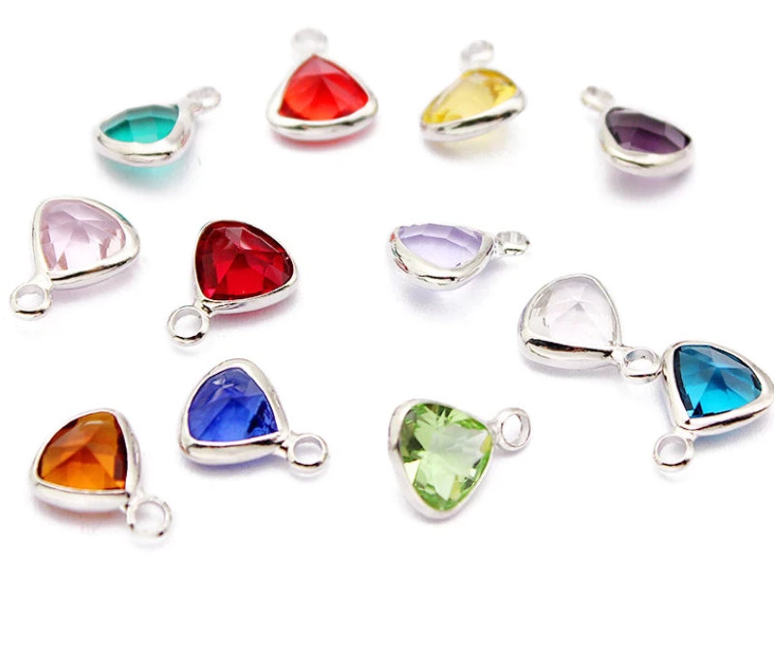 Birthstone Charms Pendants DIY Birthstones Jewelry Making Etsy