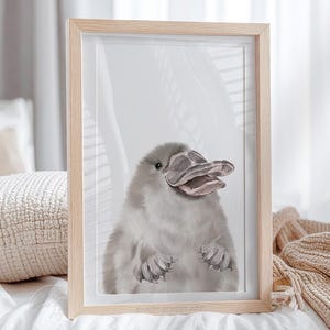 PLATYPUS POSTER, Australian Animal, Printable Wall Art, Platypus Art, DIGITAL Download Nursery Animal Print Wall Art, Gift for Kids