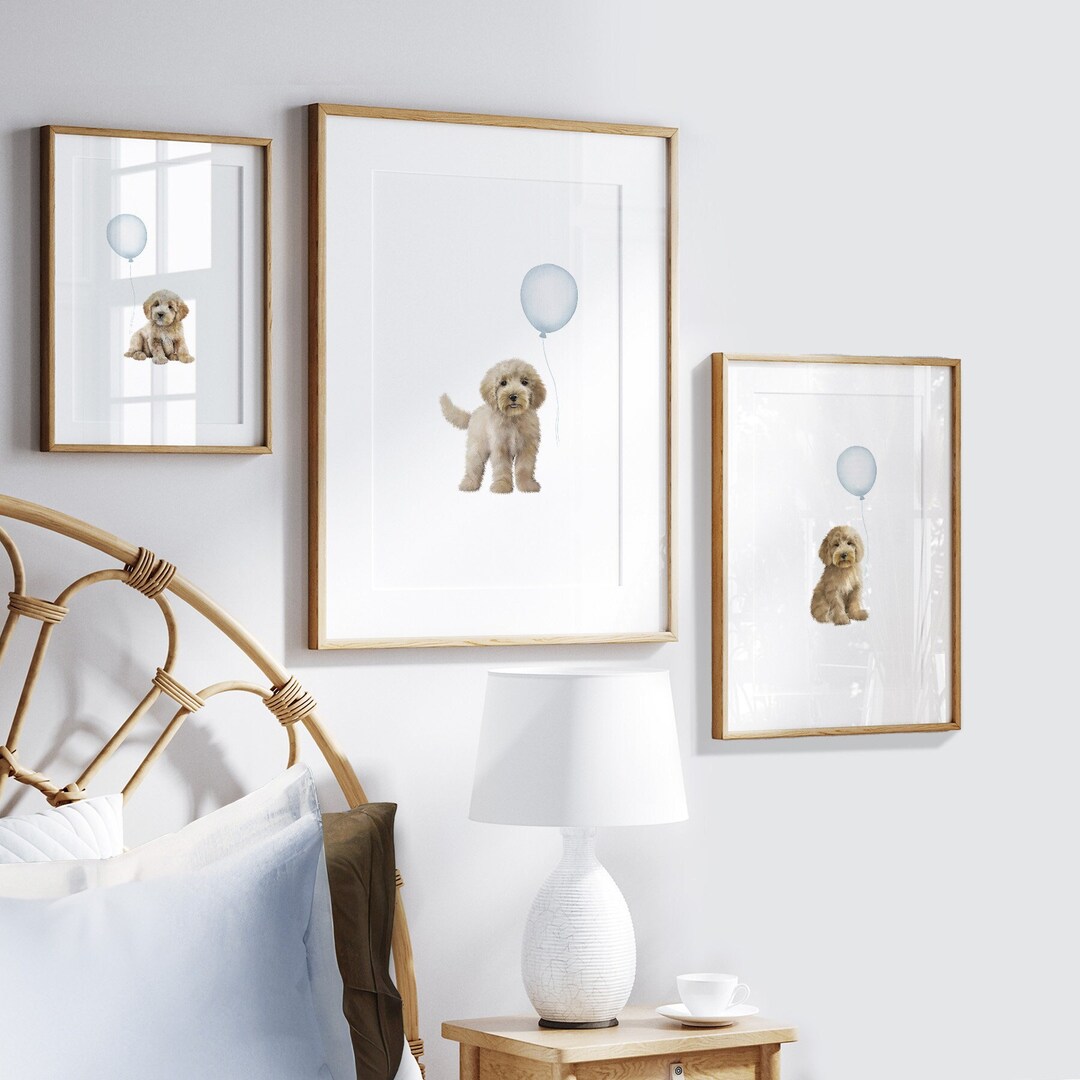 GOLDENDOODLE Nursery Prints. Puppy Nursery Decor. Goldendoodles With ...