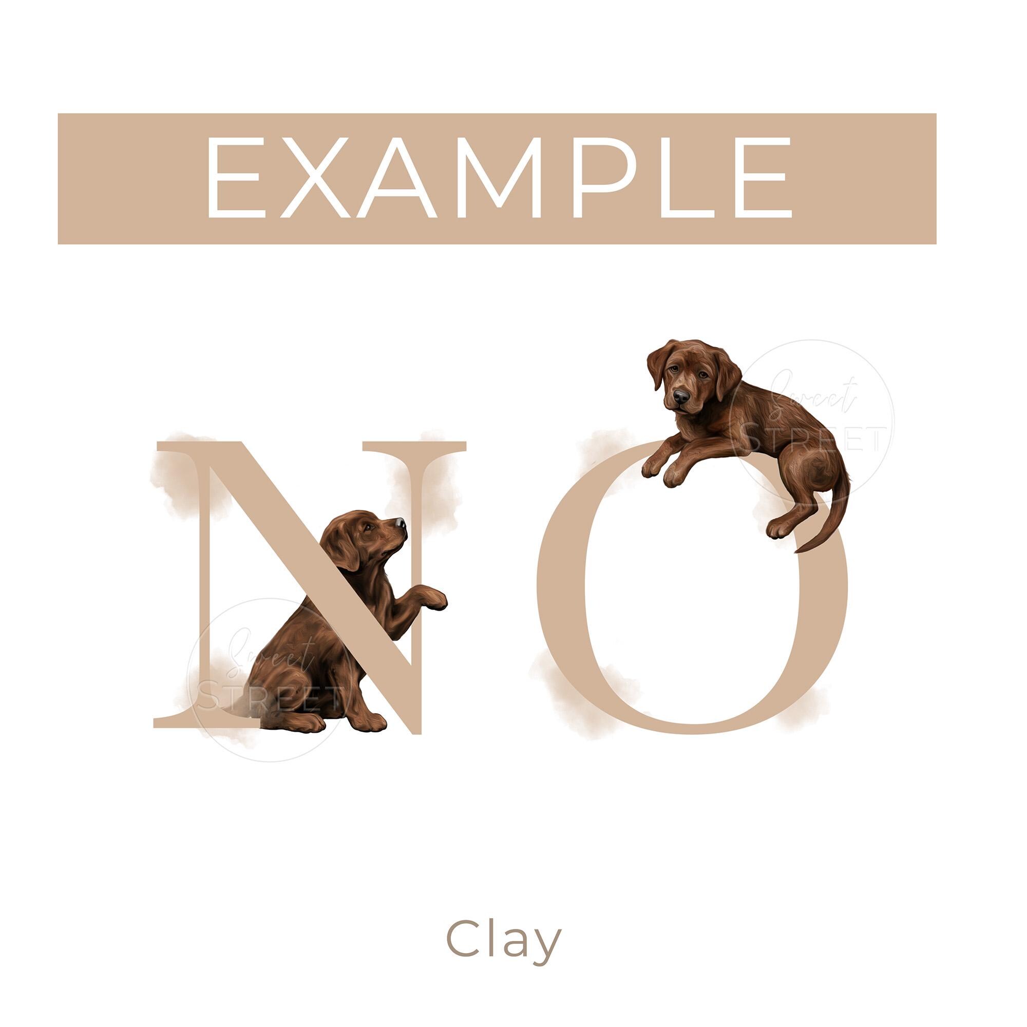 Chocolate Labrador Alphabet Poster | Lab ABC Poster | Labrador ...