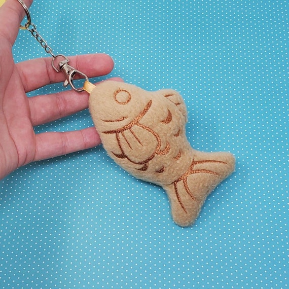 Taiyaki Fish Food Keychain Plush Accessory MADE TO ORDER | Etsy