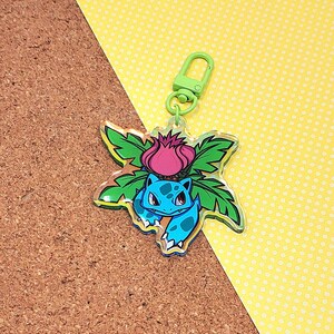 Flower Toad 3&quot; Acrylic Charm Keychain