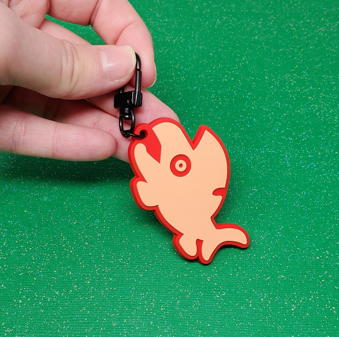 Golden Egg Rush PVC Fish Keychain - Etsy