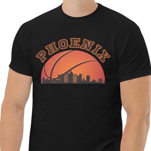 Phoenix Basketball Shirt | Arizona Skyline Unisex Classic Tee for Sports Lovers & Fans, Perfect Gift for Basketball Enthusiasts