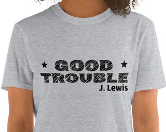 Camiseta "Good Trouble John Lewis", Camiseta Unissex de Direitos Civis