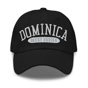 Dominica Cap Embroidered, West Indies Hat, Caribbean Baseball Cap, Island Pride Snapback, Tropical Travel Accessory