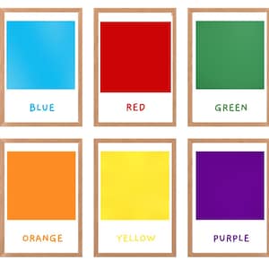 Learn objects with colors, kids, Flash Cards, Calming Corner, Montessori, Education, Quotes, Download PRINTABLE Art, Digital, Children, Fun