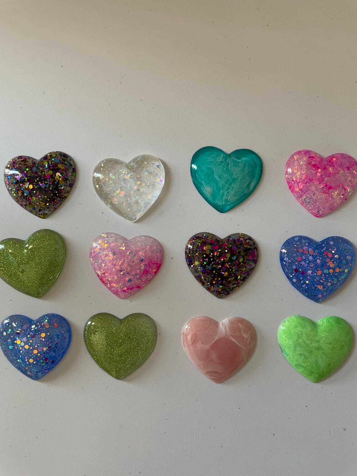 Five Heart Shaped Mystery Refrigerator Decoration Etsy