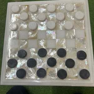 Marble Chess, Handmade Chess Set Valentines Day Gift, Personalized Chess Board, Decorative Chess Set, Home Decor, Birthday Gift Him Father