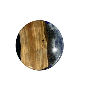 Round Epoxy Table Top, Wood Resin Table, Epoxy End Side Table,Home Decor