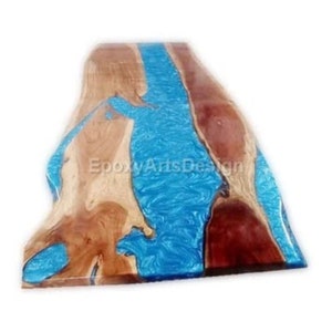 Custom Epoxy Table, Live edge Resin River Table, Cafeteria Table, Epoxy Dining Table, Made To Order, Handmade Furniture