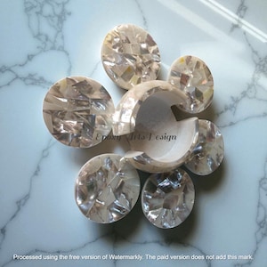 Drinkware Coasters with Holder Mother Of Pearl Mosaic Pattern Handmade Art