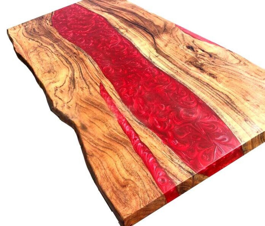 Epoxy Table, Dining, Sofa, Center Table Top Live Edge Walnut Table