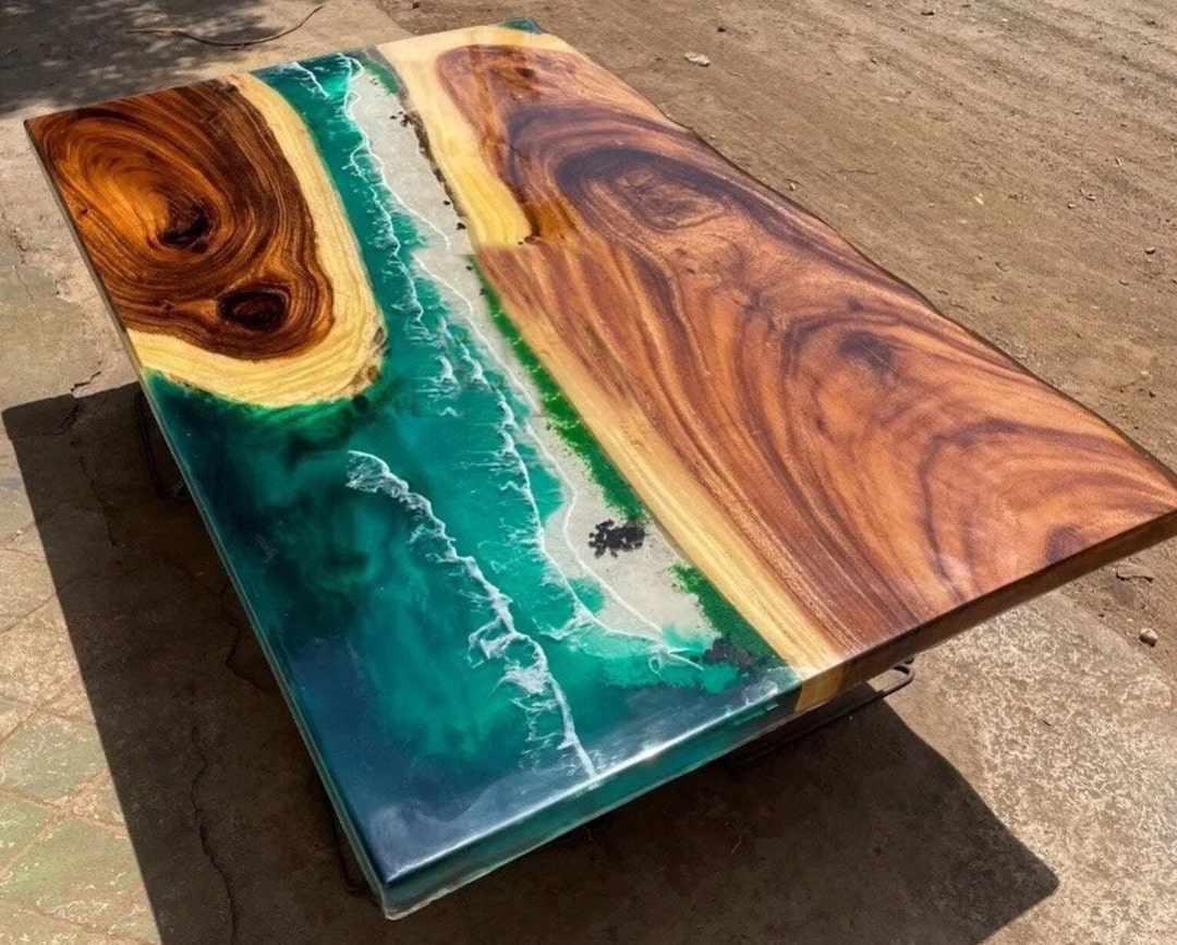 Epoxy Dining Table Wooden Resin Table Epoxy Resin Table Top Etsy