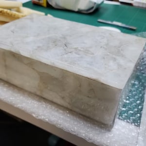 White Agate Stone Jewelry Trinket Box Handmade Random Art Decorative Box Personalized Gift