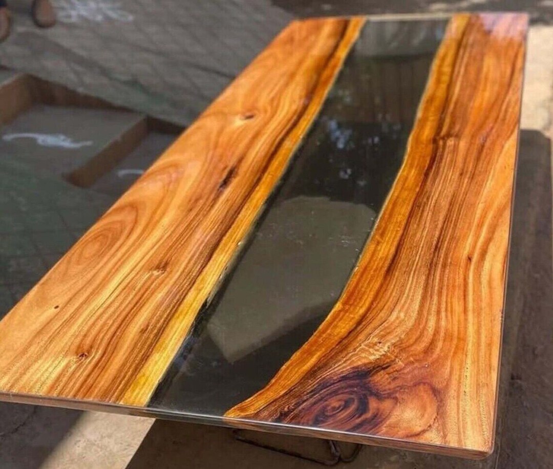 Custom to Order Epoxy Dining Table Top Handmade River Coffee Table for