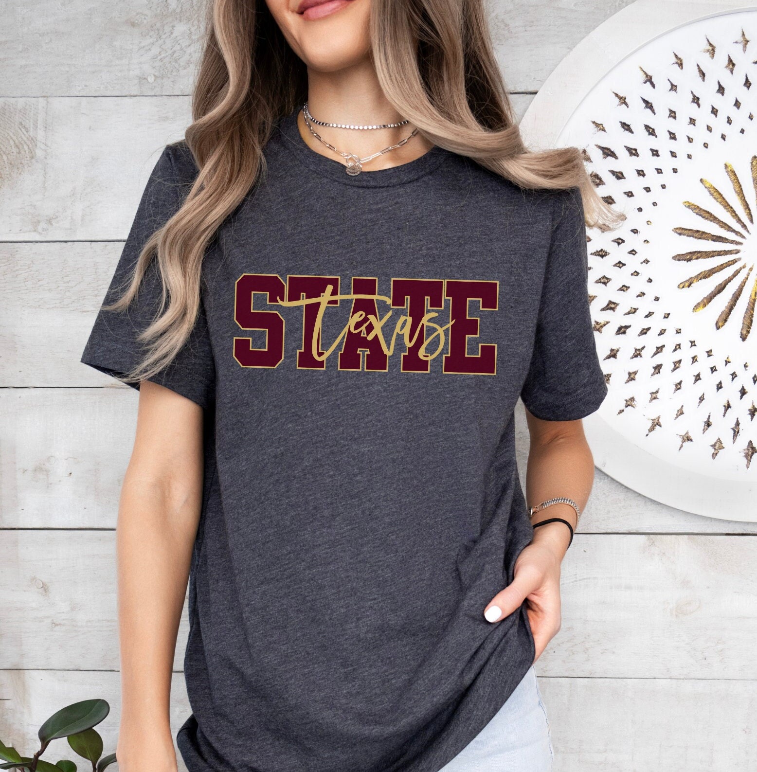 Texas State Bobcats Proud Mom T-Shirt - Officially Licensed TXST Parent Gift Tee - View #2
