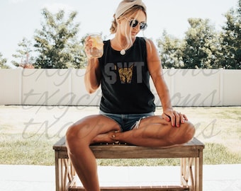 SWT Bobcat Graphic Unisex Comfort Colors Tank Top, Casual Summer Wear, Workout Tee, Gift for Southwest Texas State Alumni