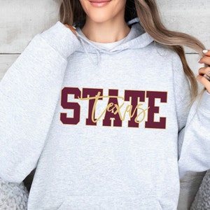 TXST Bobcat Unisex Heavy Blend Hooded Sweatshirt, TxState, Texas State University