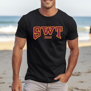 SWT Alumni Bella Canvas Unisex Jersey Short Sleeve Tee, Southwest Texas State Alumni Gift, SWT University Shirt