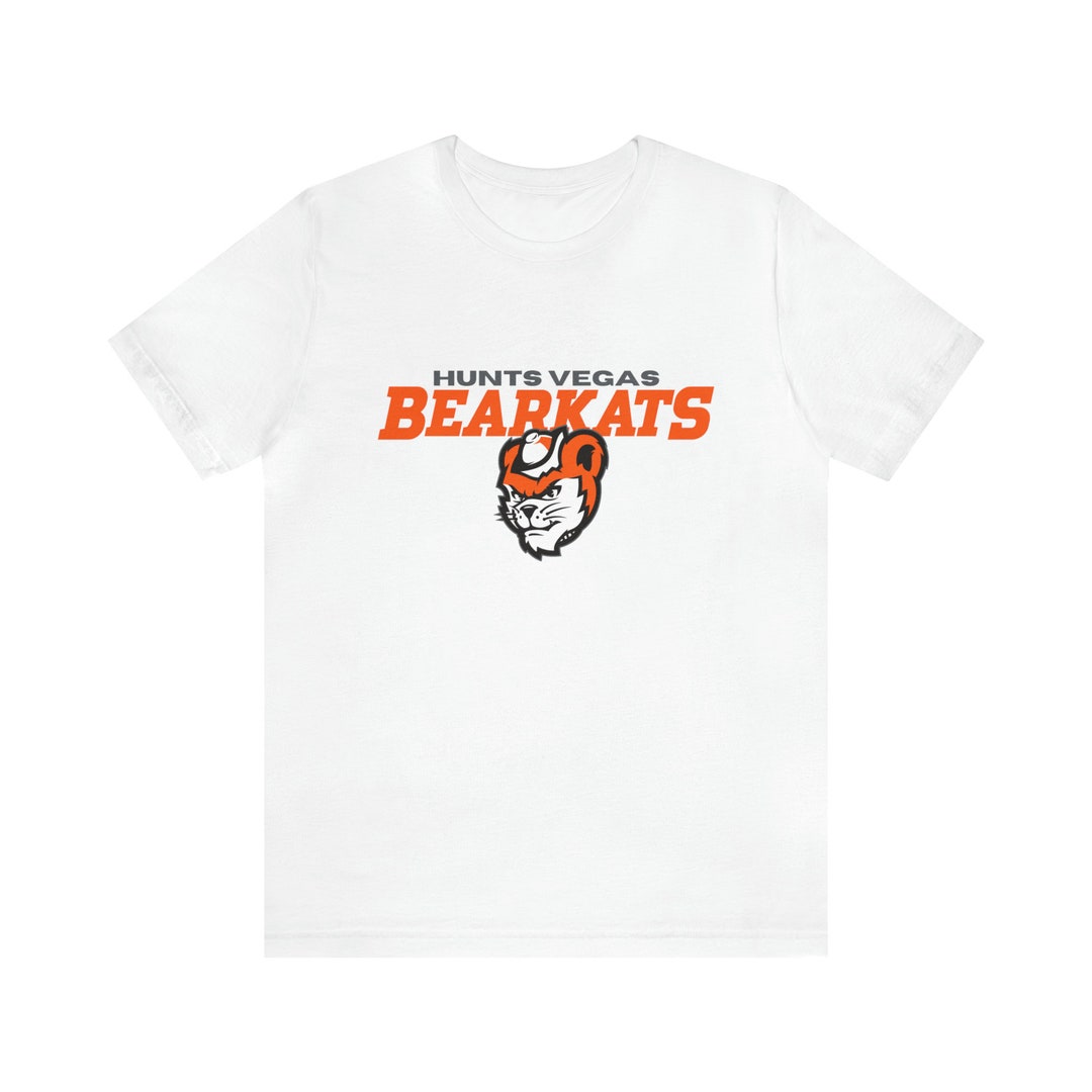 Sam Houston State University Bearkats Primary Logo Short Sleeve Youth T Shirt - White