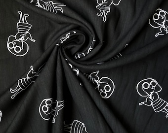 Edna Mode inspired Rayon Fabric by the Yard, 58” Wide Rayon Challis, Designer Deadstock Fabric, Apparel Fabric, Garment Sewing Fabric