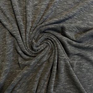 rib knit fabric, slub knit fabric, knit fabric by the yard, deadstock knit fabric, stretch knit fabric, garment fabric, apparel fabric