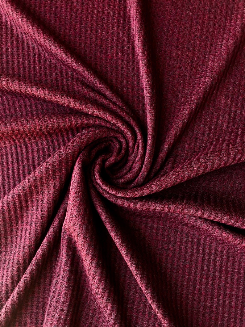 Thermal Knit Fabric Waffle Knit Fabric by the Yard 2 Way Etsy UK