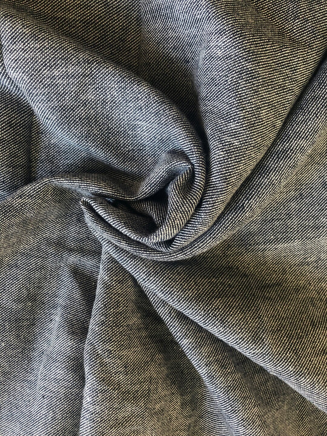 Soft Denim, Fabric, Denim by the Yard, Fashion Deadstock, 50 Wide