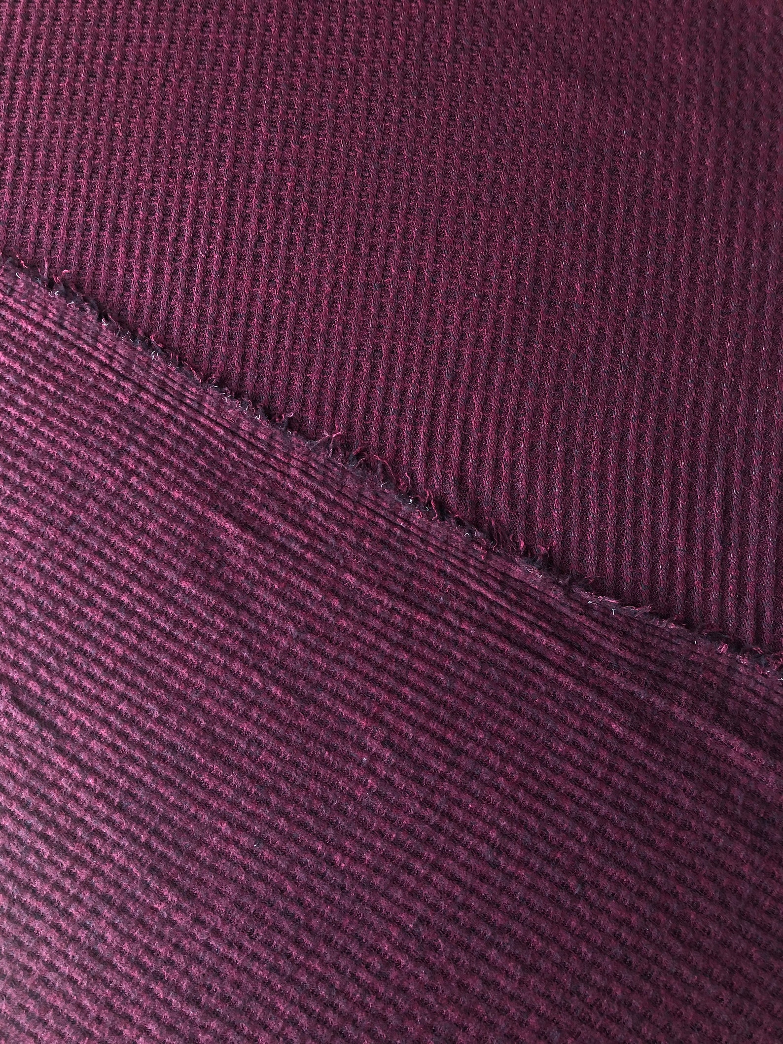Thermal Knit Fabric Waffle Knit Fabric by the Yard 2 Way - Etsy UK