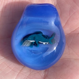 Trippy Shark Milli Glass Pendant