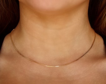 Thin Gold Necklace - Etsy