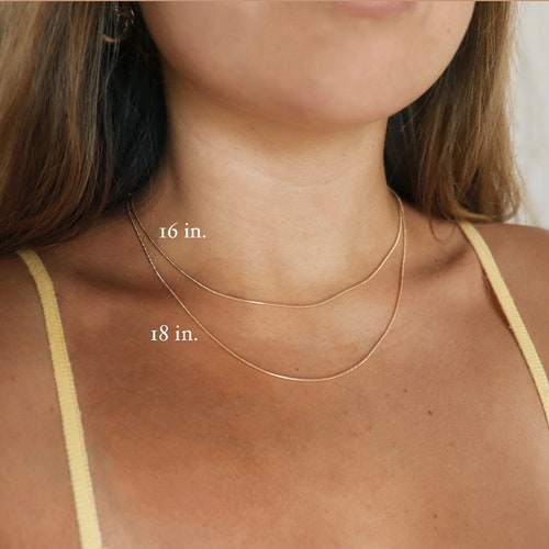 Snake Chain Necklace Delicate Necklace 
