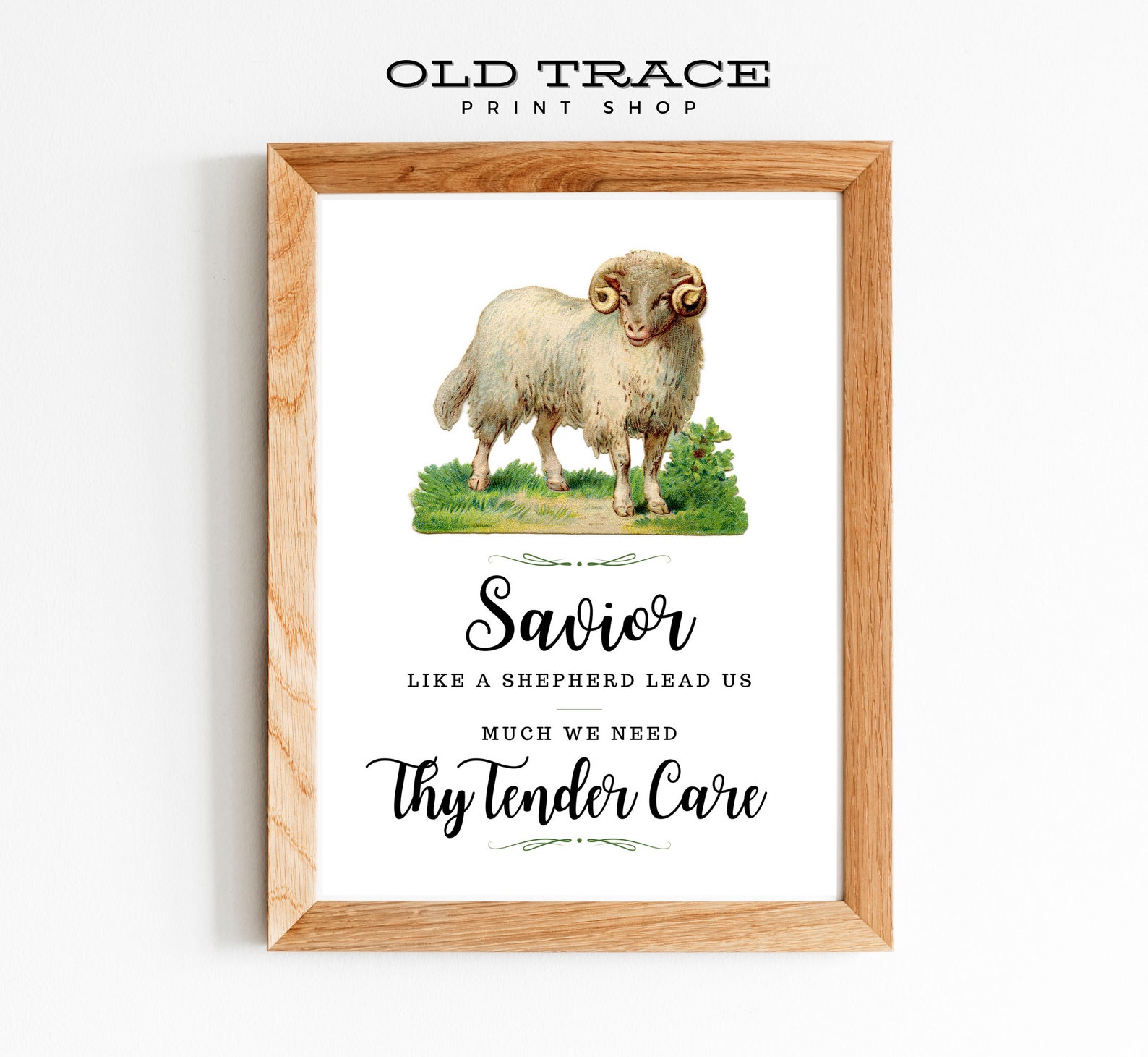 Savior Shepherd Sheep Lead Us Jesus Easter Bible Wall Art, Printable ...