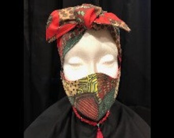 head wrap with mask