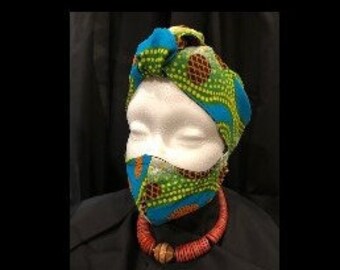 head wrap and matching mask