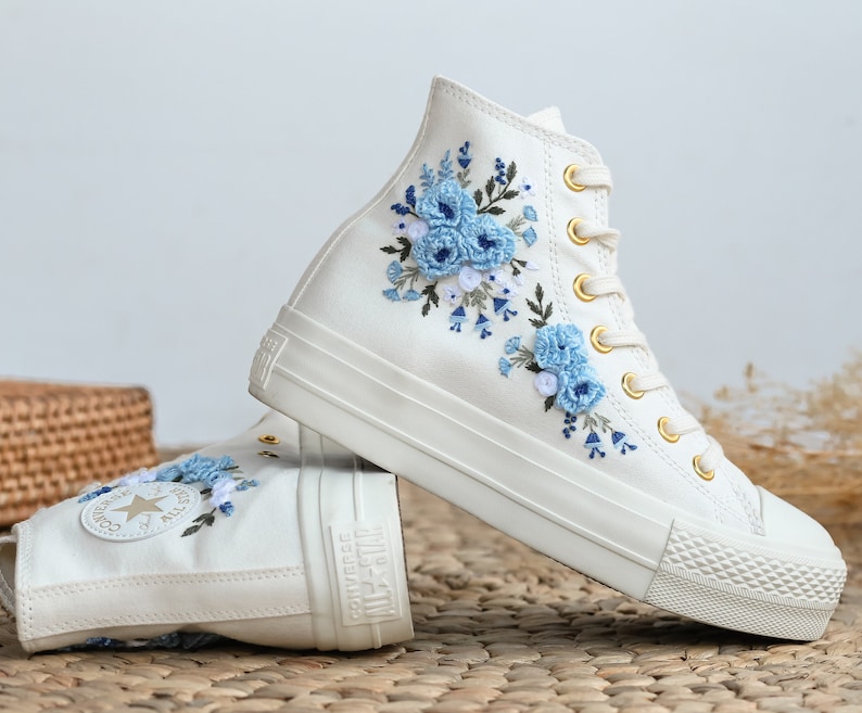bridal converse embroidery
