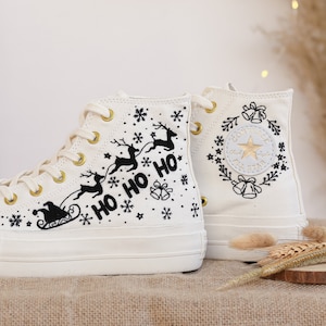 Santa Claus Converse - Etsy