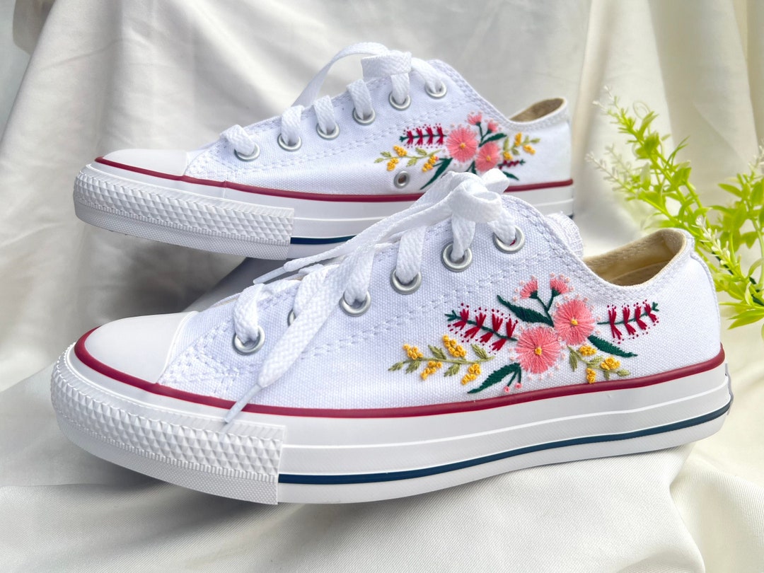 Converse Basse Converse Fleur Femme Chuck Taylor Lift Baskets