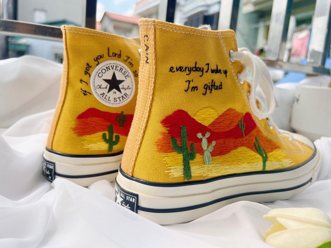 Converse cactus deals embroidery