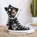 Custom Shoes Embroidered Ghosts and Mushrooms Sneakers, Custom Converse Chuck Taylor Embroidered  Mushrooms, Mushrooms Embroidered Sneakers product logo