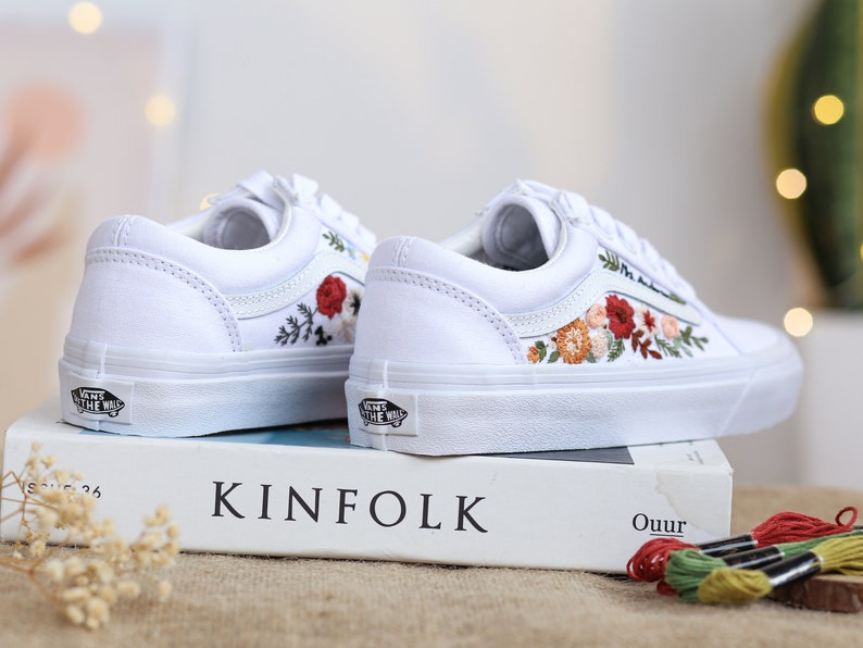 embroidered vans wedding